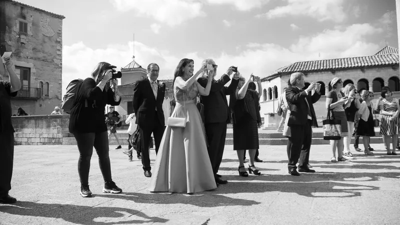 Retrato de novia en el Penedès — fotografía editorial